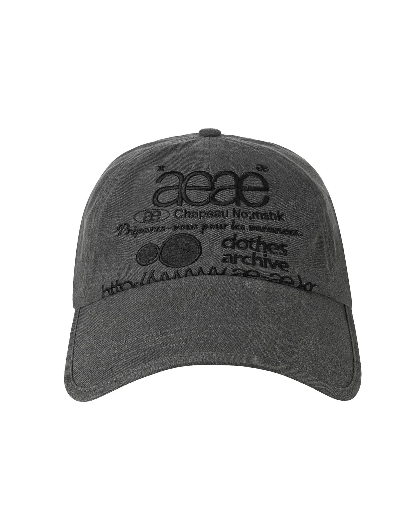 WEB LOGO PIGMENT CAP [CHARCOAL]