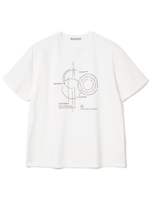 Crape Crescendo T-Shirts [White]