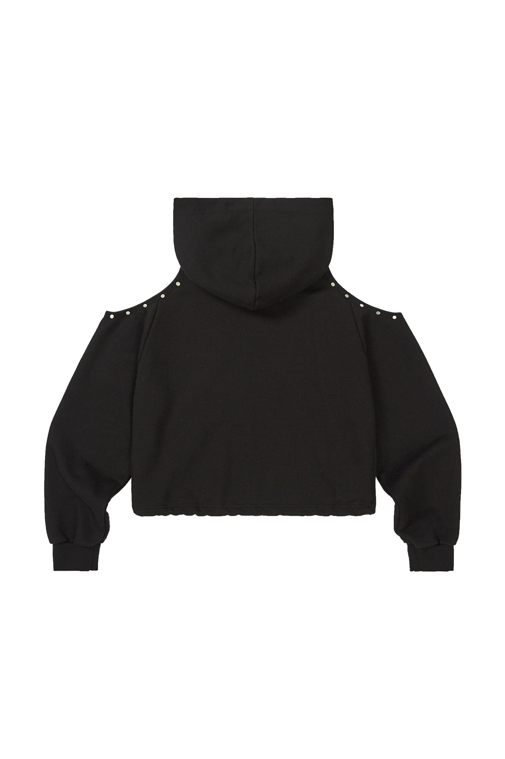 129 Cutout Overfit Hoodie / Black