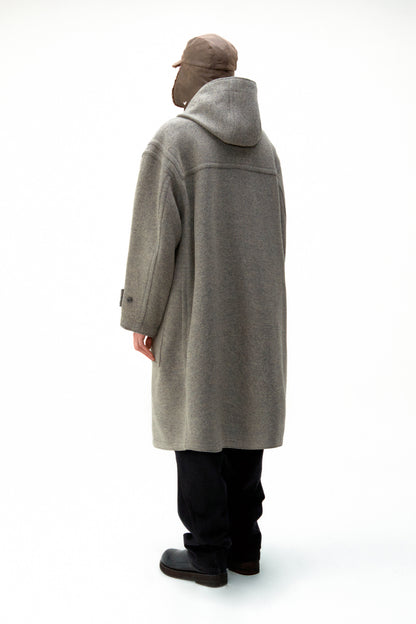 Oversized Alpaca Blend Duffel Coat / 2 Color