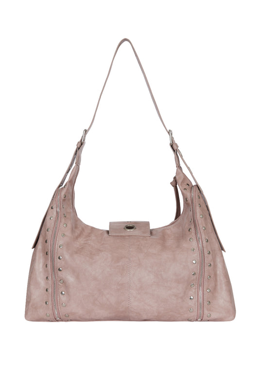 Leaf Eyelet Big Shoulder Back Pink