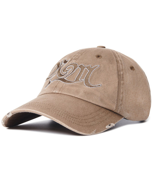 BLEACHED NM LOGO BALL CAP - MUD