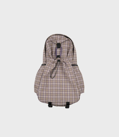 mmo backpack cotton check 3layer/grape 