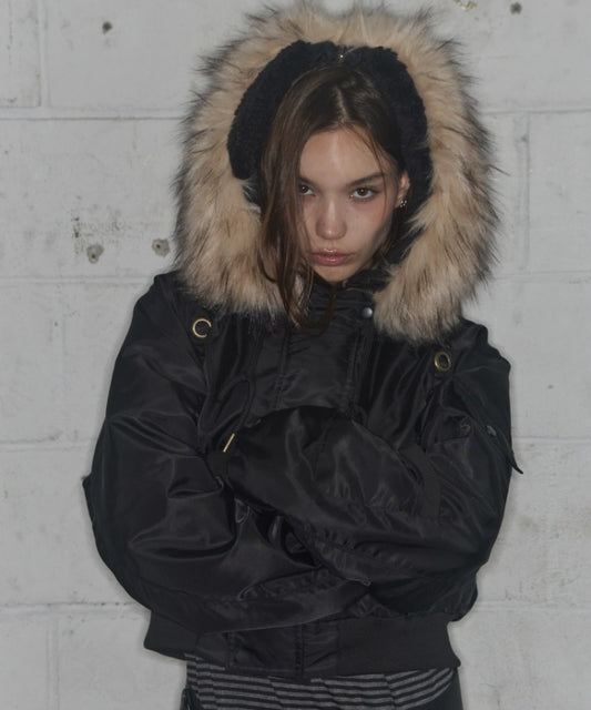 EYELET FUR MA-1 (BLACK)