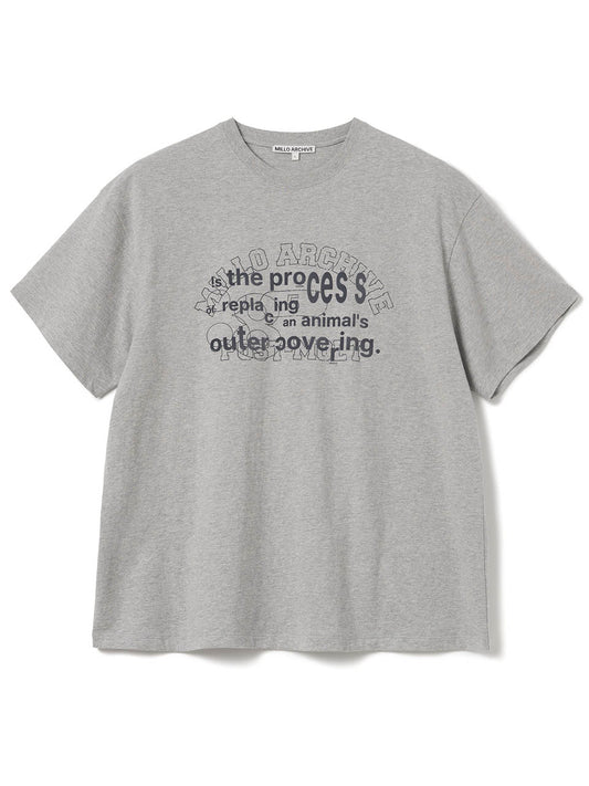 Typo Layered T-Shirts [Melange Gray]
