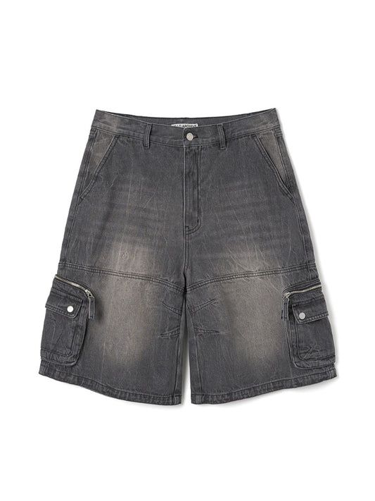 Hardtack Snap Bermuda Pants [Washed Black]