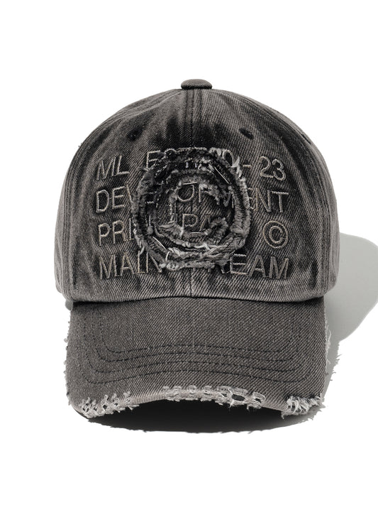 Core Denim Ball Cap [Washed Black]