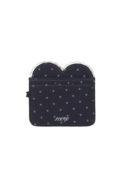 Heart frame card wallet Navy