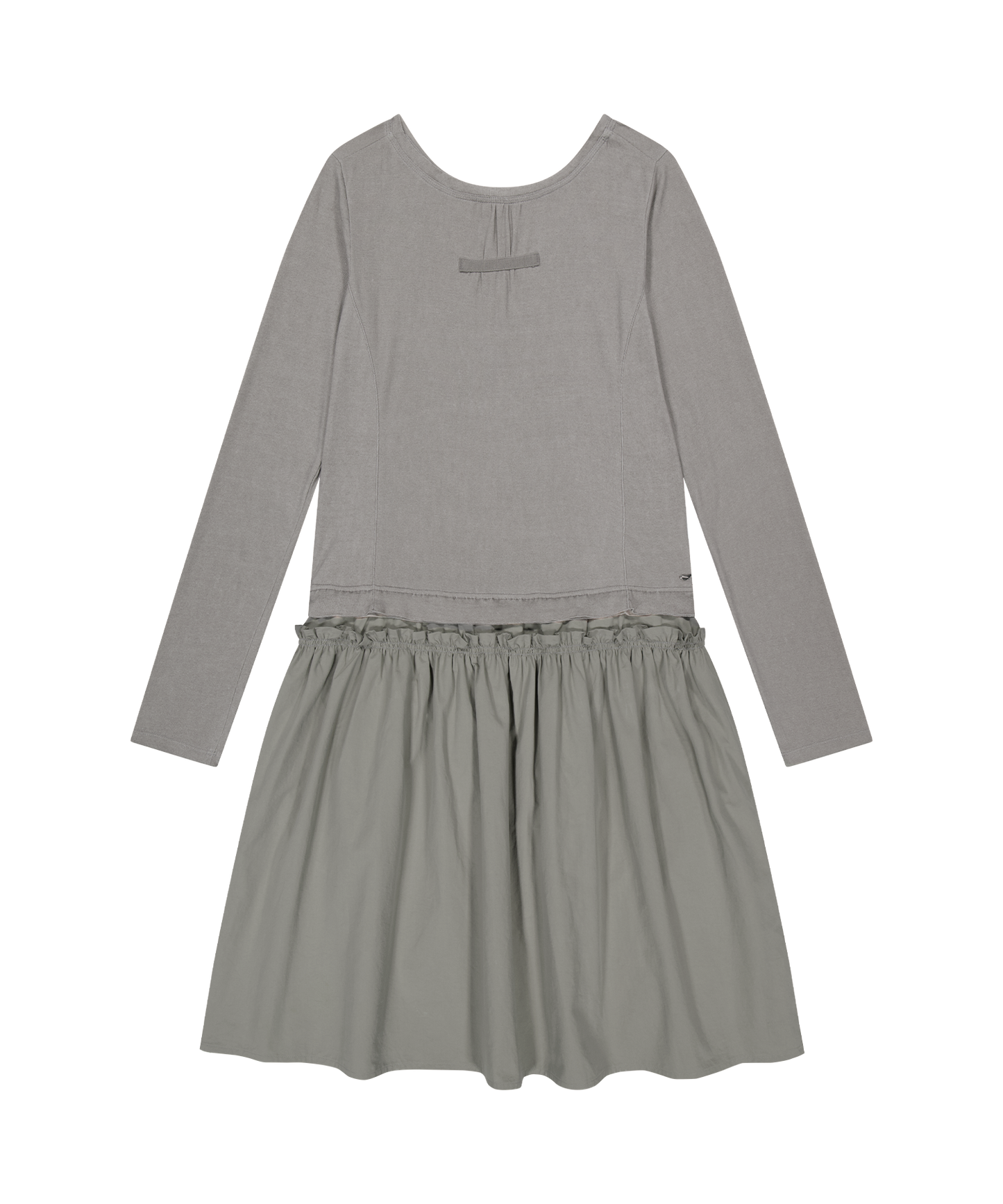 2WAY SHIRRING ONE PIECE LIGHT KHAKI