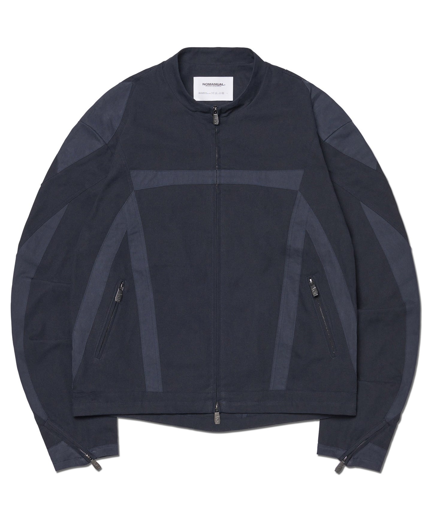 MULTI LINE MOTO JACKET - DARK NAVY