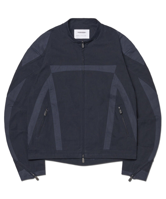 MULTI LINE MOTO JACKET - DARK NAVY