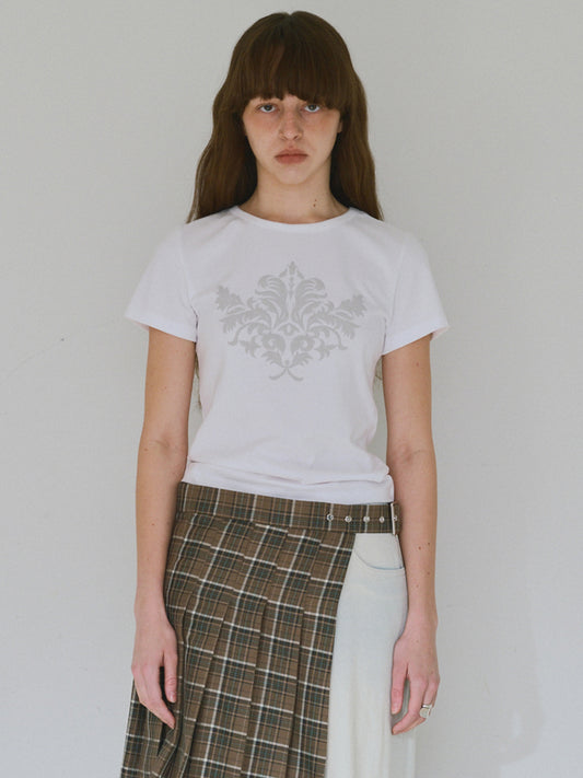 Motive Short Sleeve T-shirts [White]