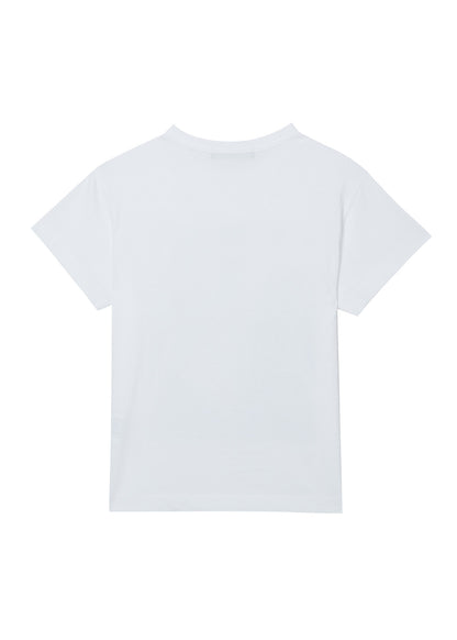 RIBBON SLIP PRINT T-SHIRTS / 3 Color