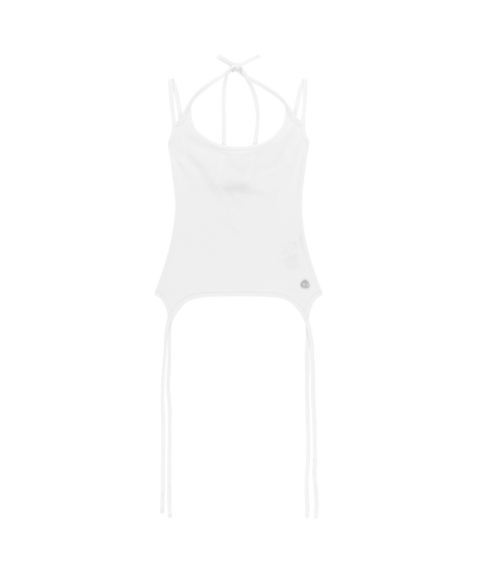 HALTER STRAP SLEEVELESS WHITE