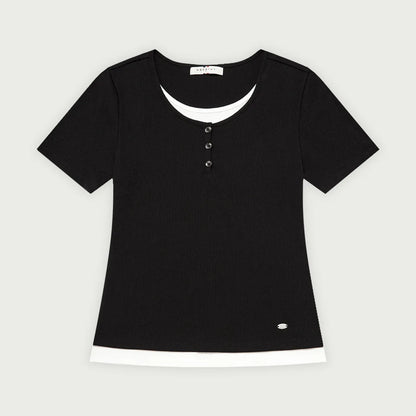 Women's Weil Layered Tee / Black