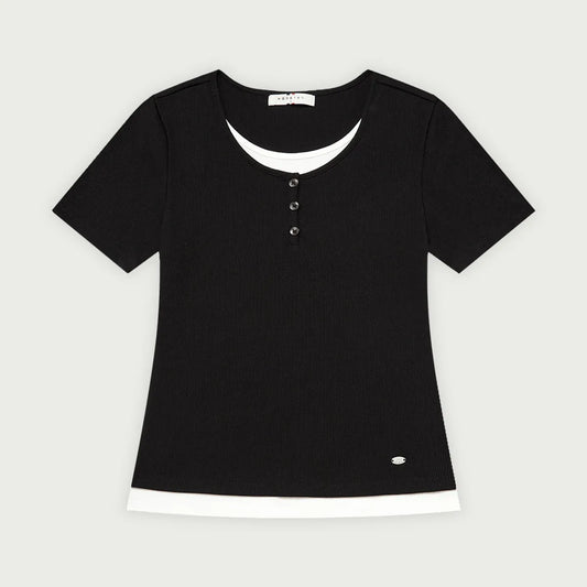 Women's Weil Layered Tee / Black