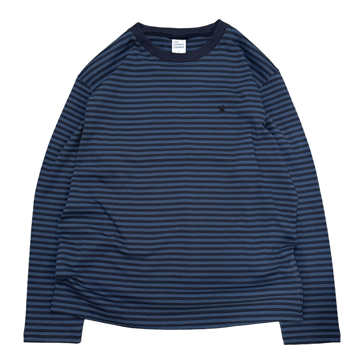 TCM mini logo stripe long sleeve (blue/navy)