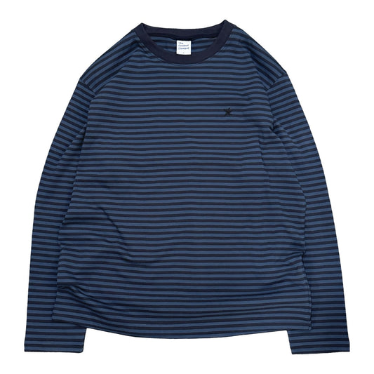 TCM mini logo stripe long sleeve (blue/navy)