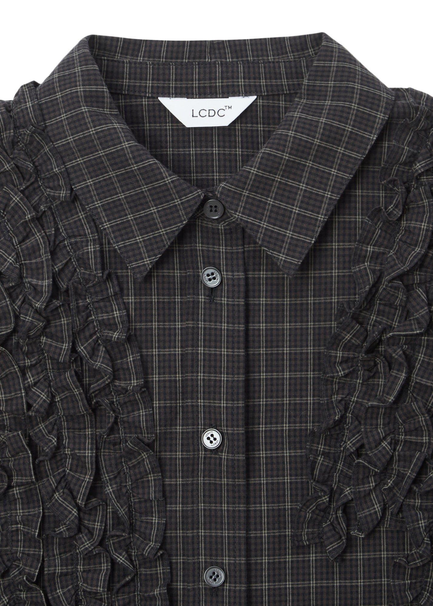 FRILL CHECK SHIRT