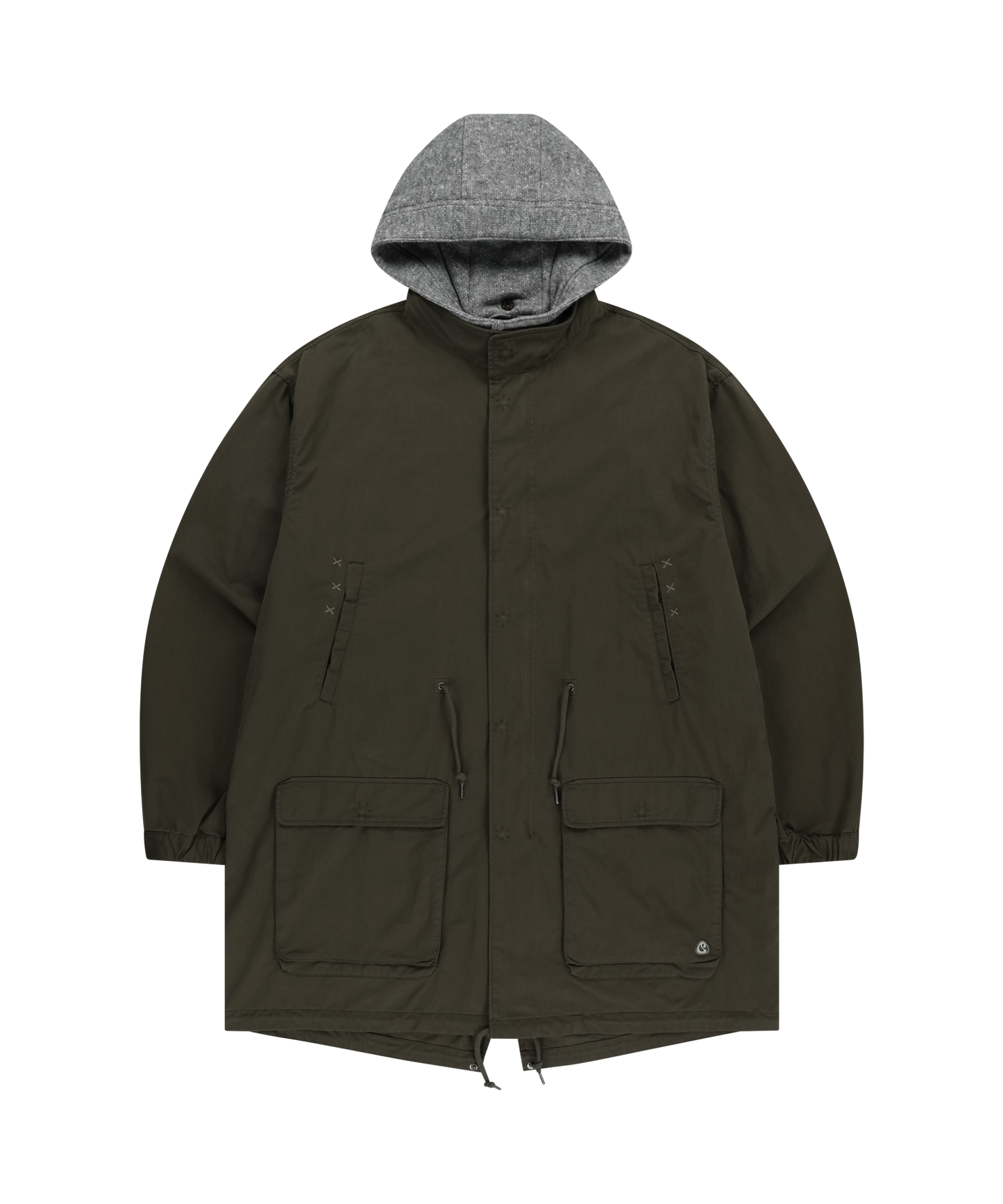 WASHED MILITARY JACKET MUD KHAKI