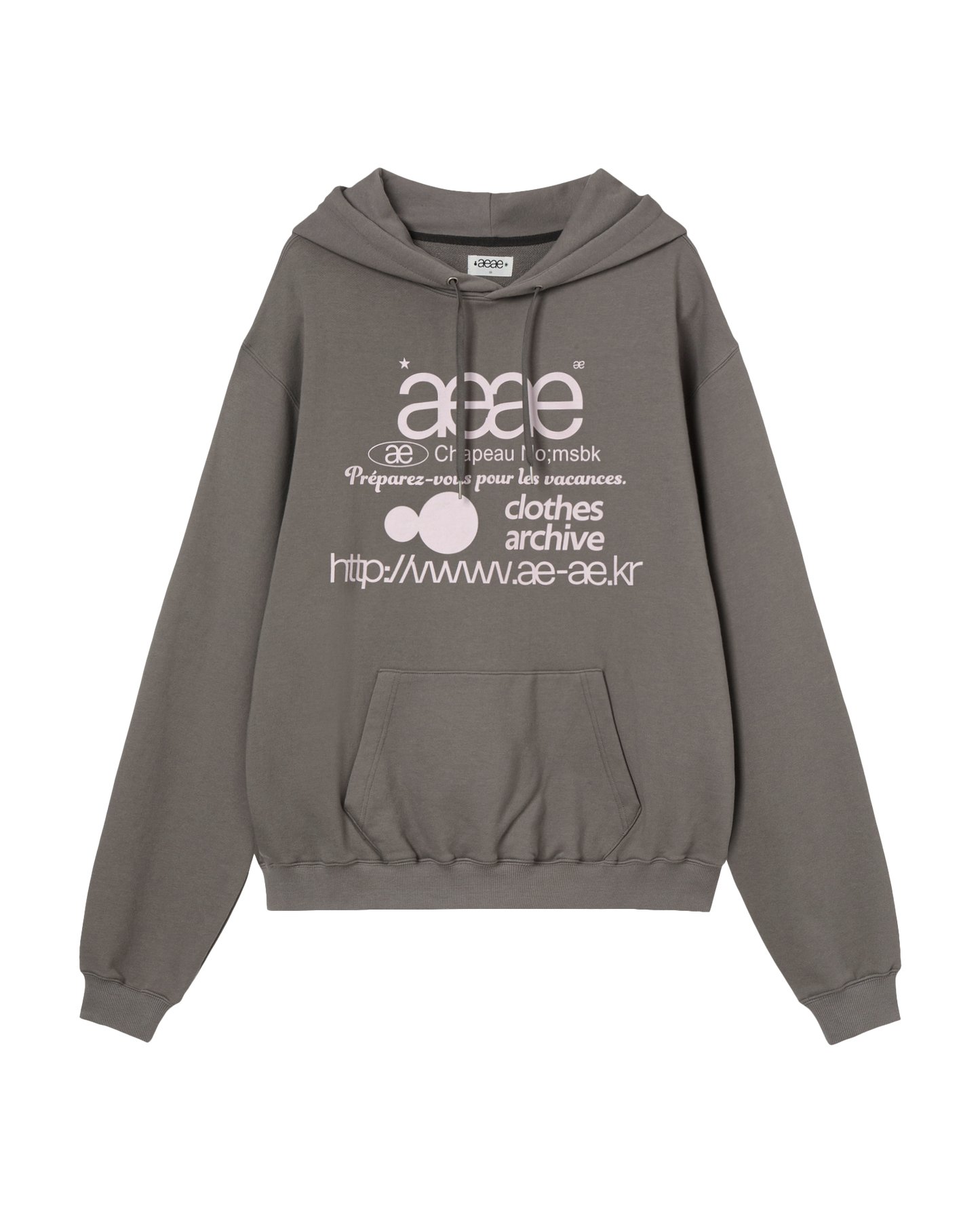 WEB LOGO LOOSED HOODIE [TAUPE]