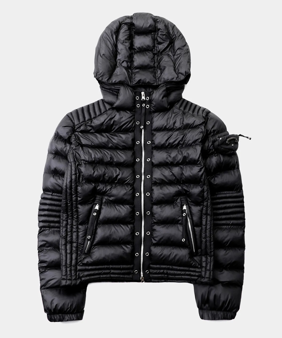 Viper31-2 Midweight Biker Hooded Puffer / Black