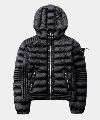 Viper31-2 Midweight Biker Hooded Puffer / Black