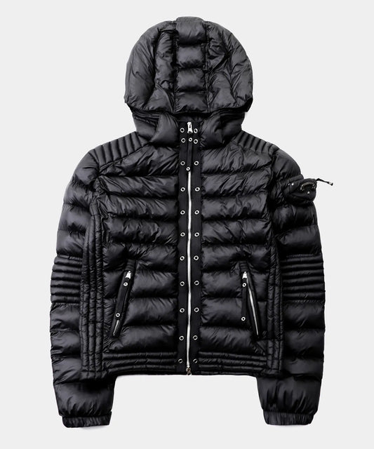 Viper31-2 Midweight Biker Hooded Puffer / Black