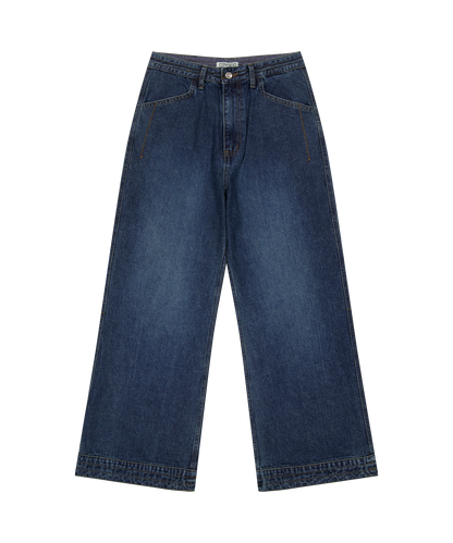 DEEP DENIM PANTS NAVY