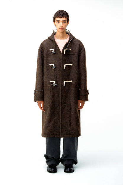 Oversized Alpaca Blend Duffel Coat / 2 Color