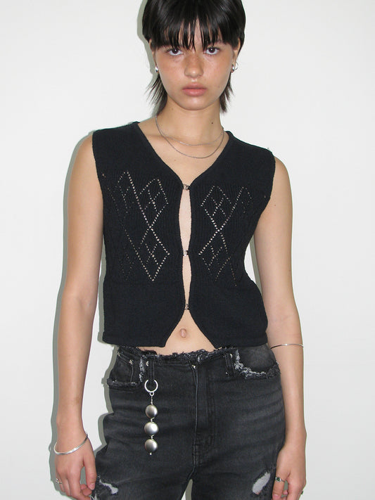 Scasi Knit Vest [Black]