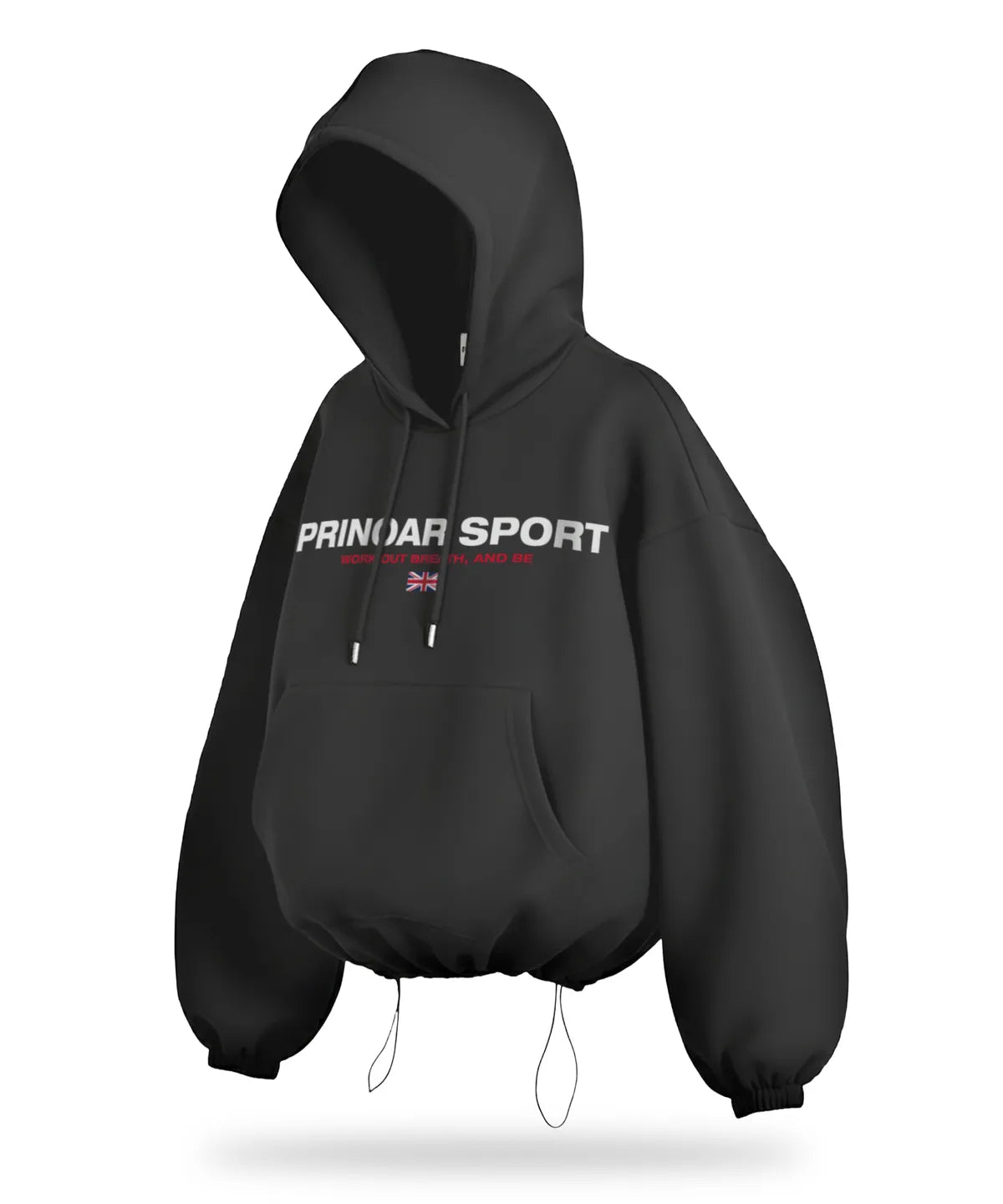 Sports String Overfit Two-Way Hooded Zip-Up / 2 Color