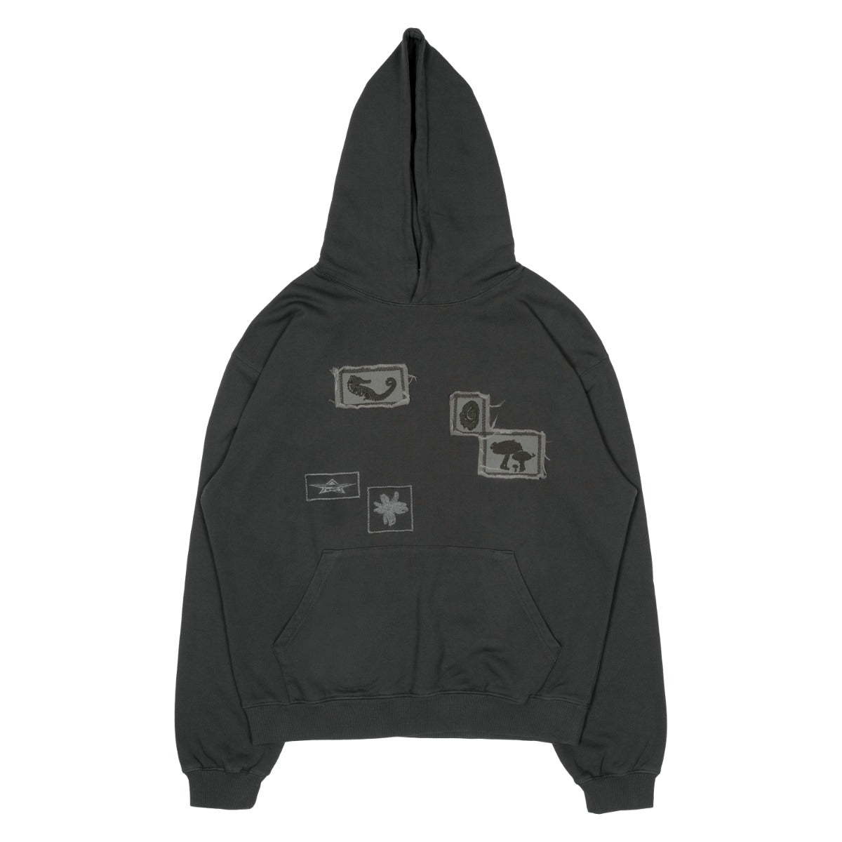 TCM fossil hoodie (charcoal)