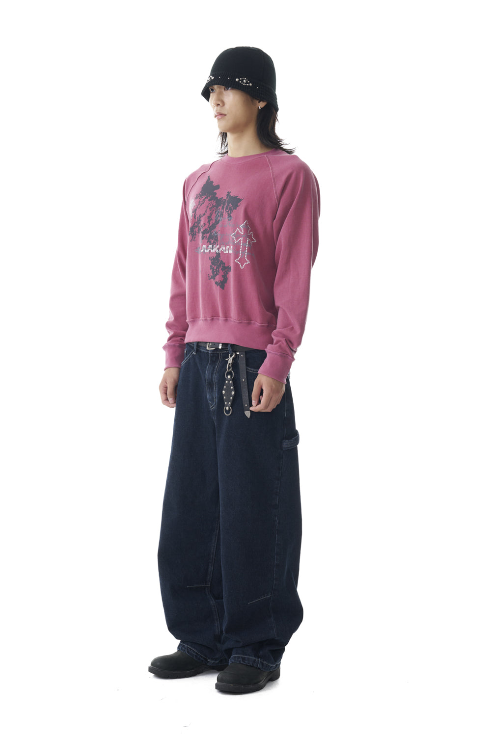 Needlework Carpenter Denim Pants (Blue)