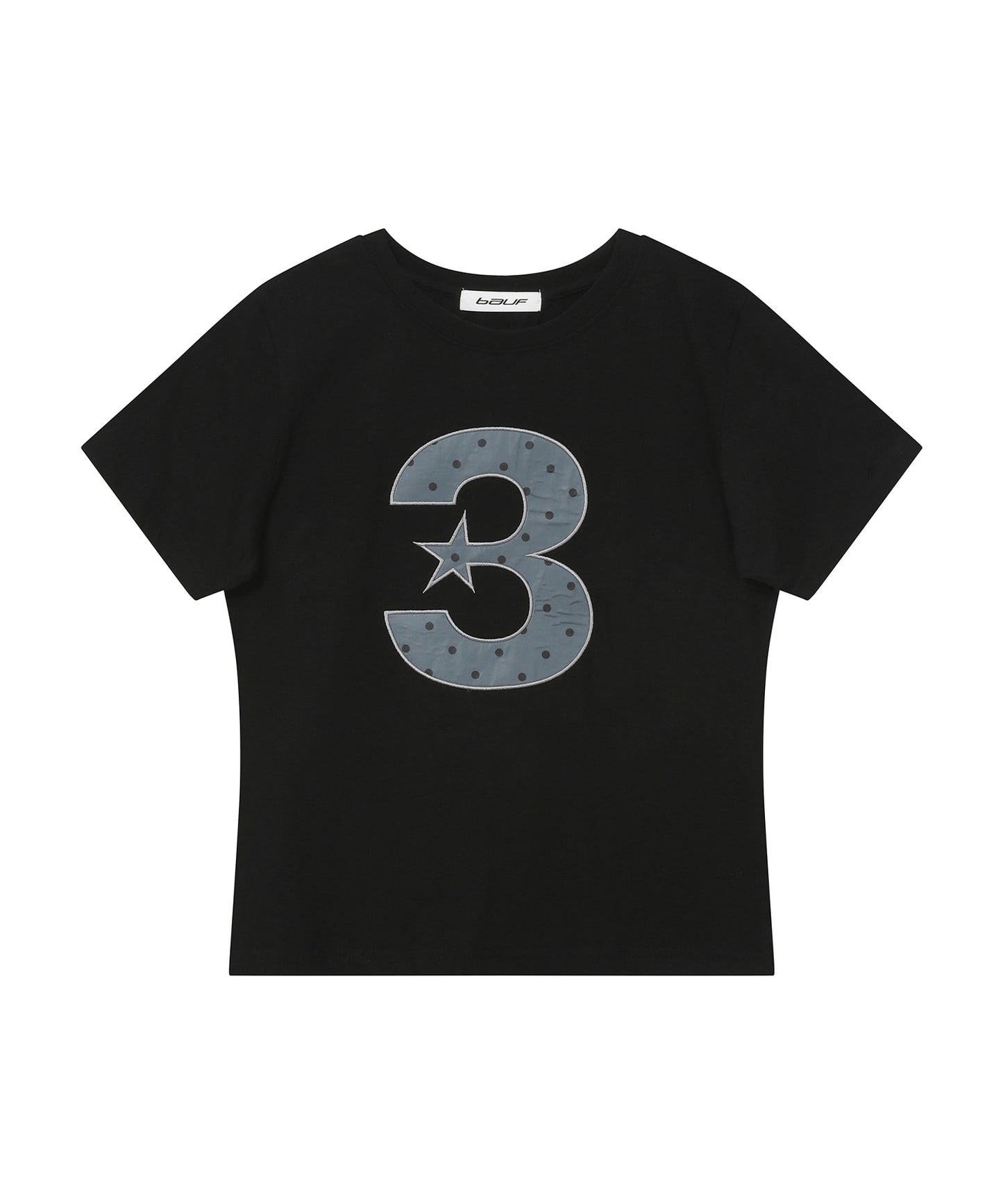 3 Logo Dot Slim Fit T-Shirt [Black]