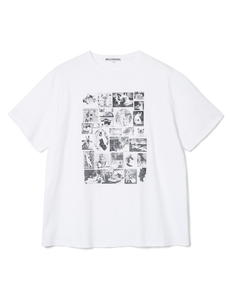 Custom Frame Cat T-Shirts [White]