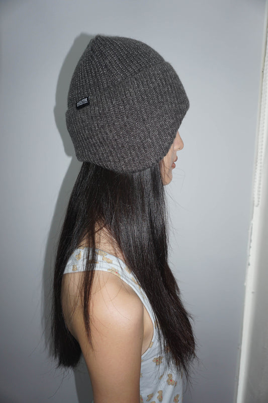 Cozy Earflap Beanie Charcoal