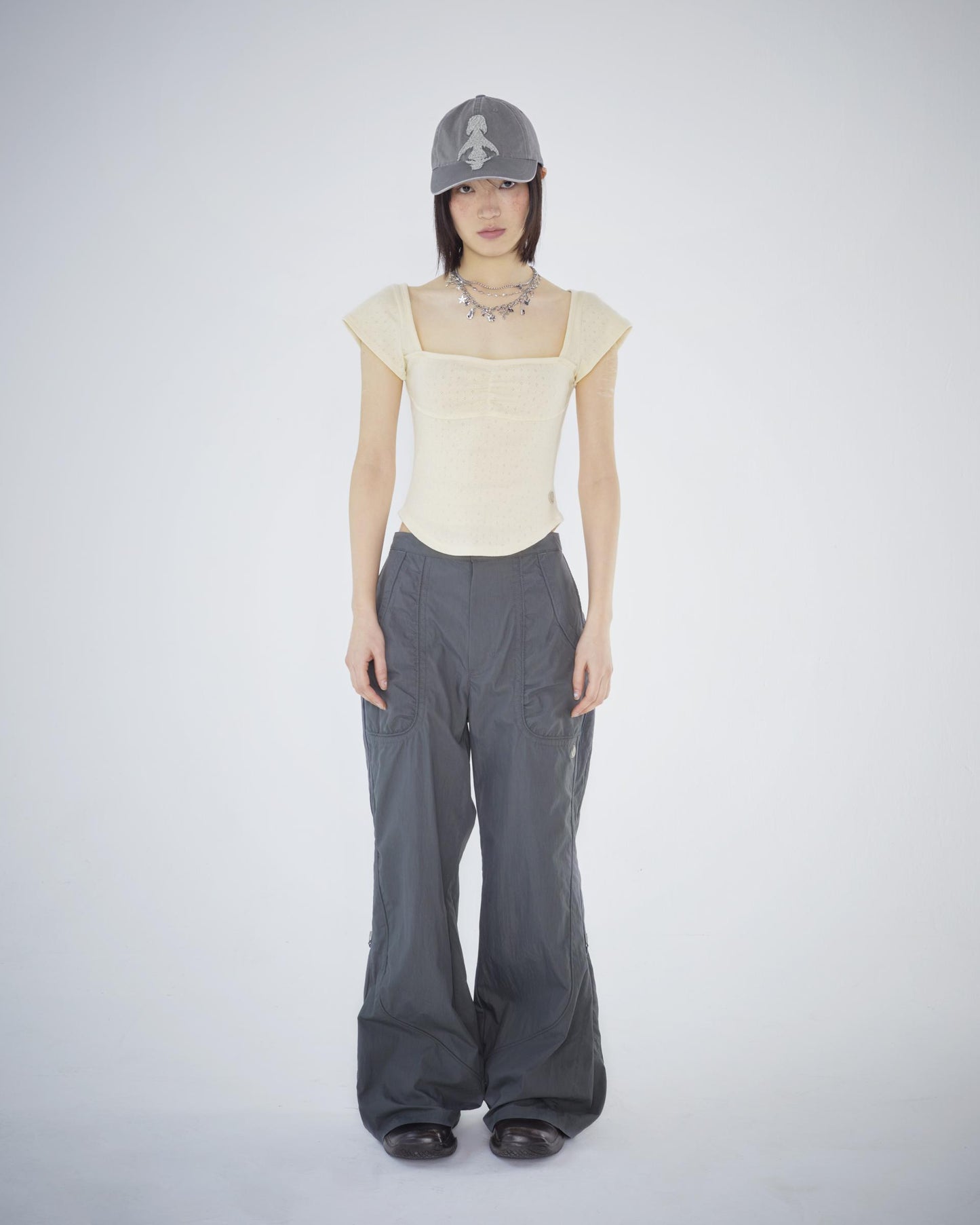 SIDE ZIPPER LINE PANTS / 2 Color