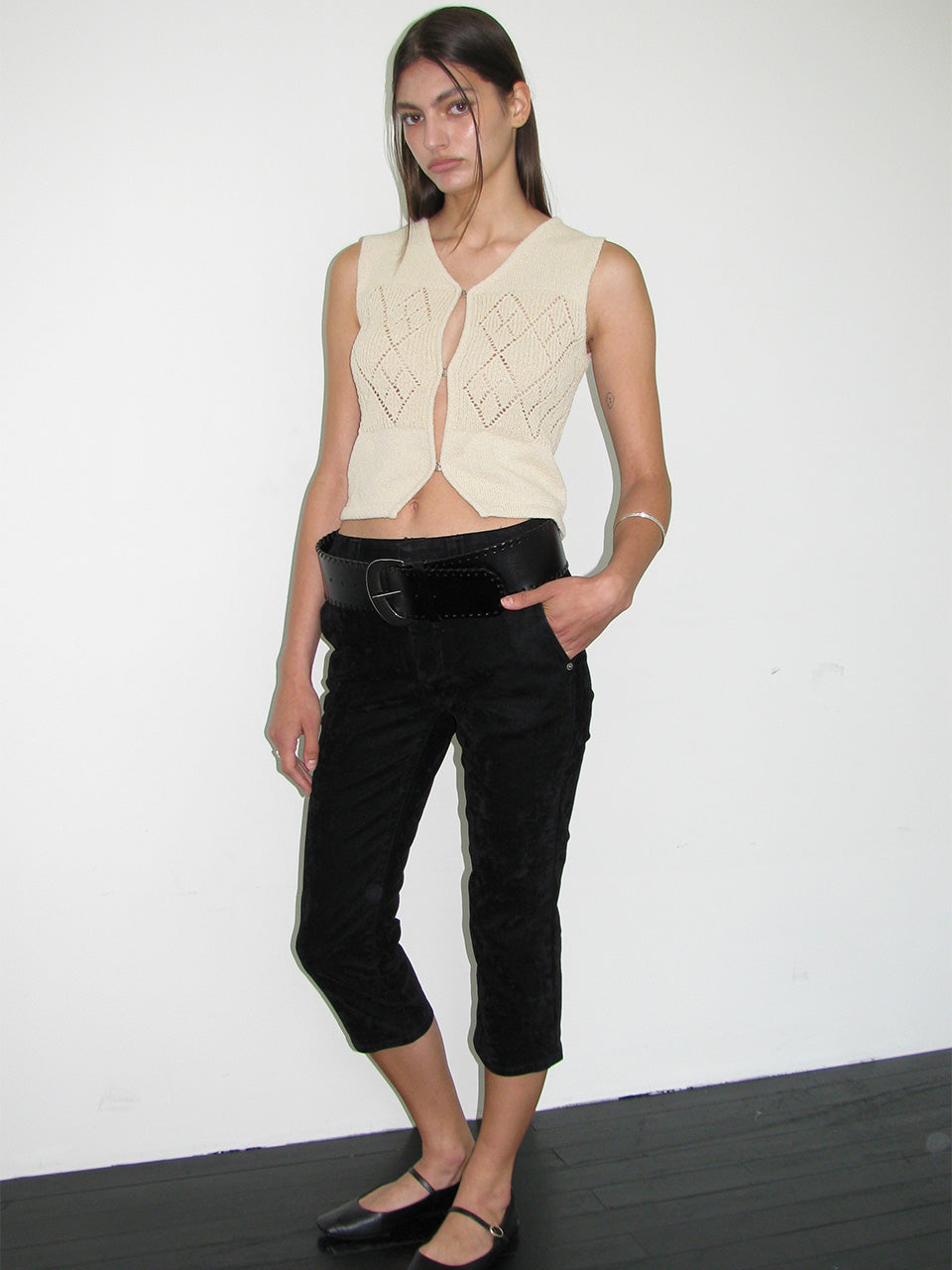 Scasi Knit Vest [Beige]