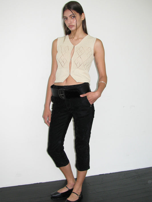 Scasi Knit Vest [Beige]