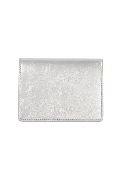 Letter Fold Card Wallet Silver