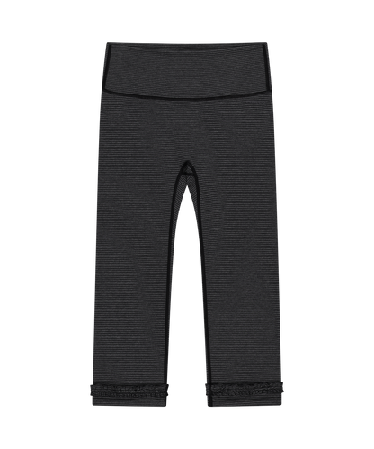 STRIPE ROUGH LEGGINGS DARK GRAY
