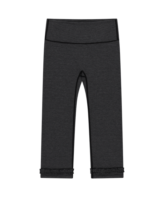 STRIPE ROUGH LEGGINGS DARK GRAY