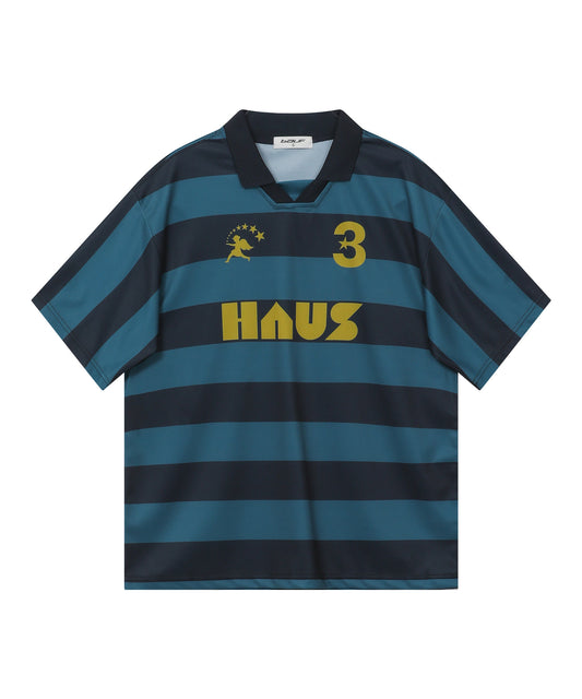 HAUS Stripe Jersey T-shirt [Navy]