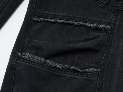 ROUND POCKET CARGO JEANS / 2 Color