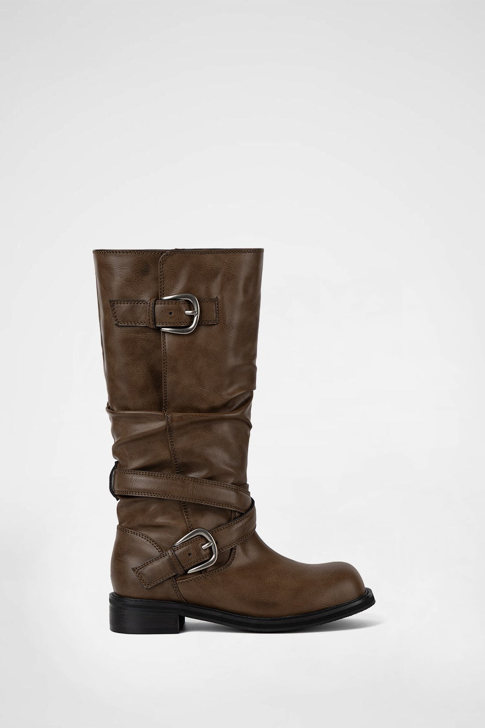 Raven Foldable Buckle Boots / 3 COLOR