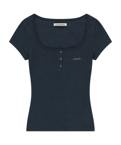 PRONG SNAP MINI LOGO TEE NAVY 