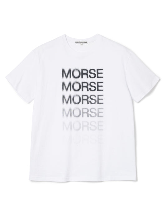 Faded Morse T-Shirts [White]