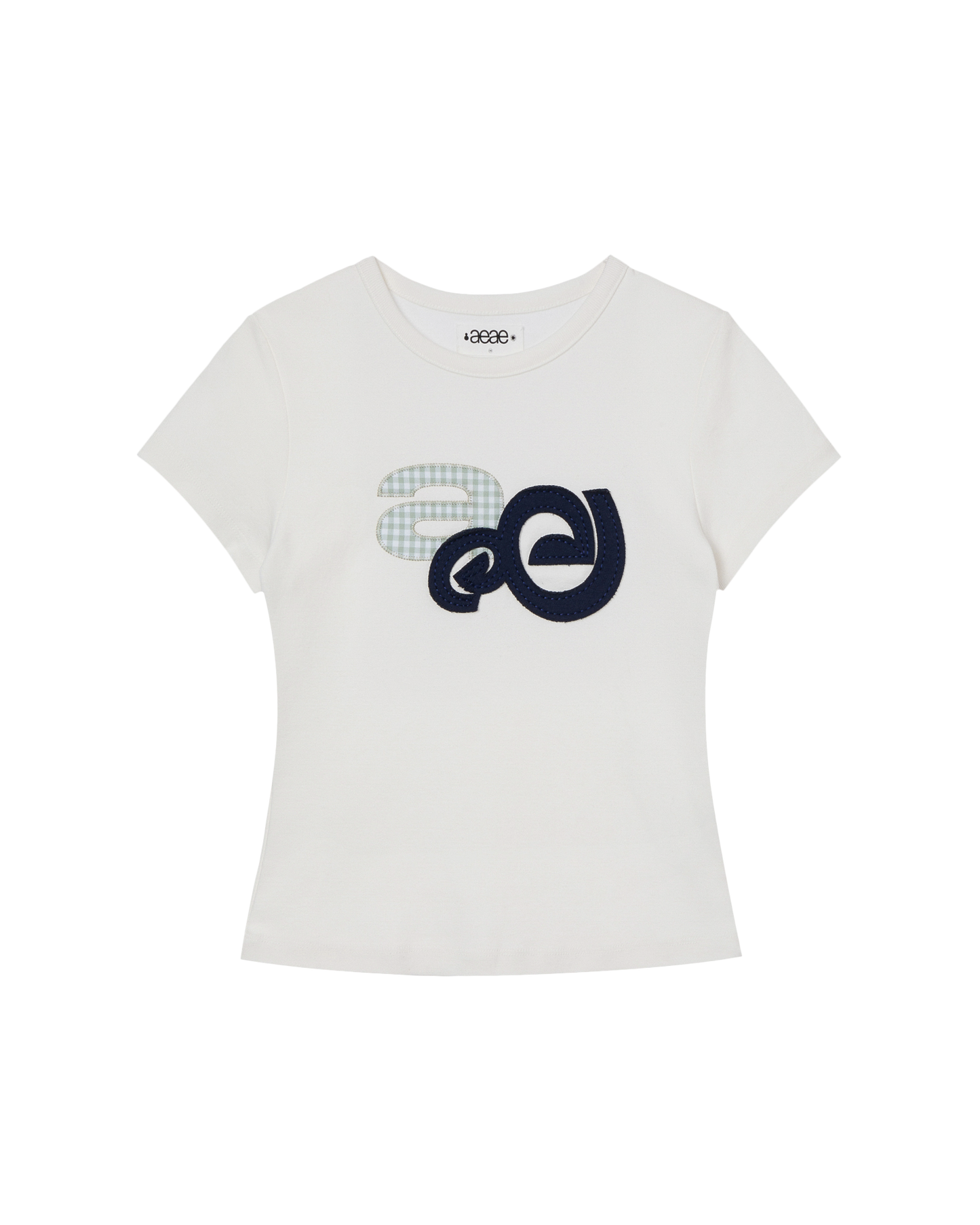 APPLIQUE LOGO TEE [WHITE]