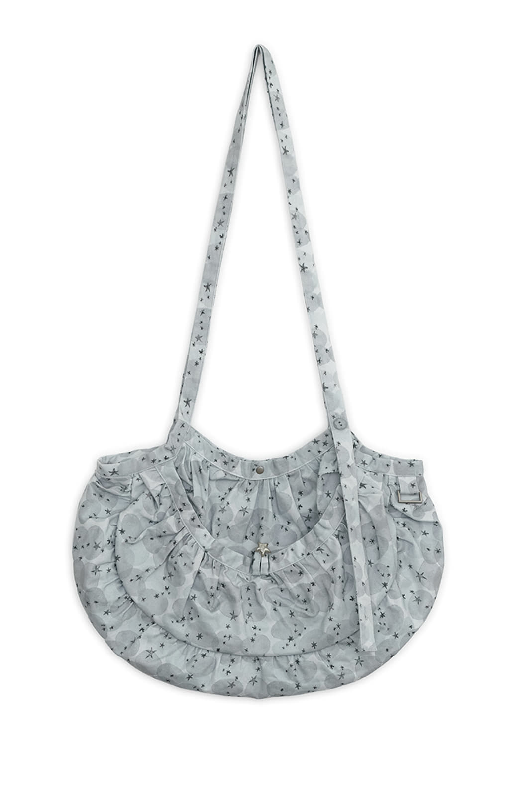 Stardust printed cross bag (Graish blue)